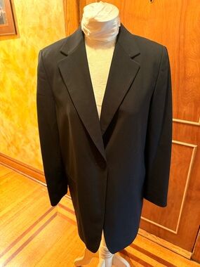 DKNY Classic Black Single-Button Blazer